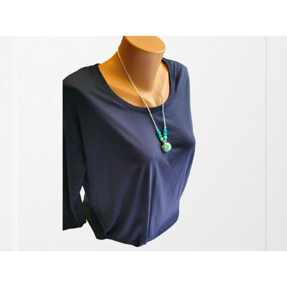 Blue/green Silicone Nursing Necklace/Fidget Necklace - Picture 3 of 5